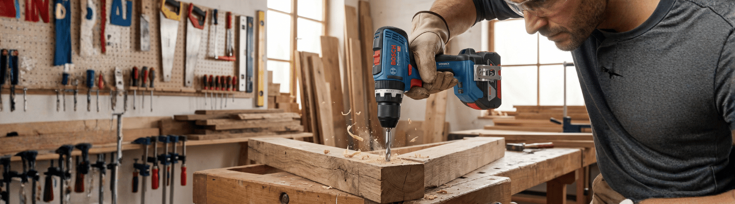 Parafusadeira Furadeira Bosch GSB 18V-65 Bateria 18V e Carregador Bivolt