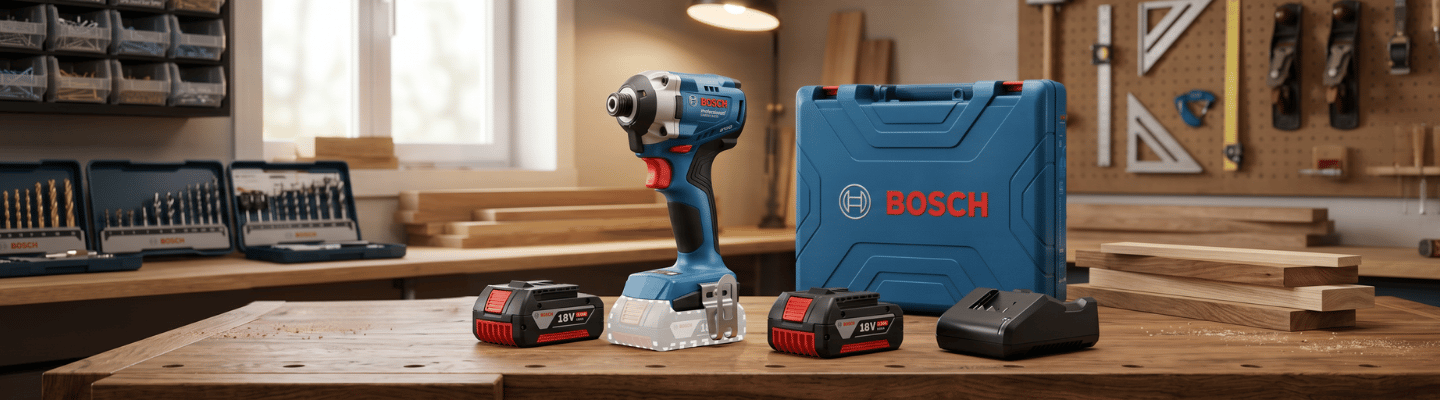 Parafusadeira de Impacto 1/4 Pol. GDR 18V-215 Bosch com 2 Baterias