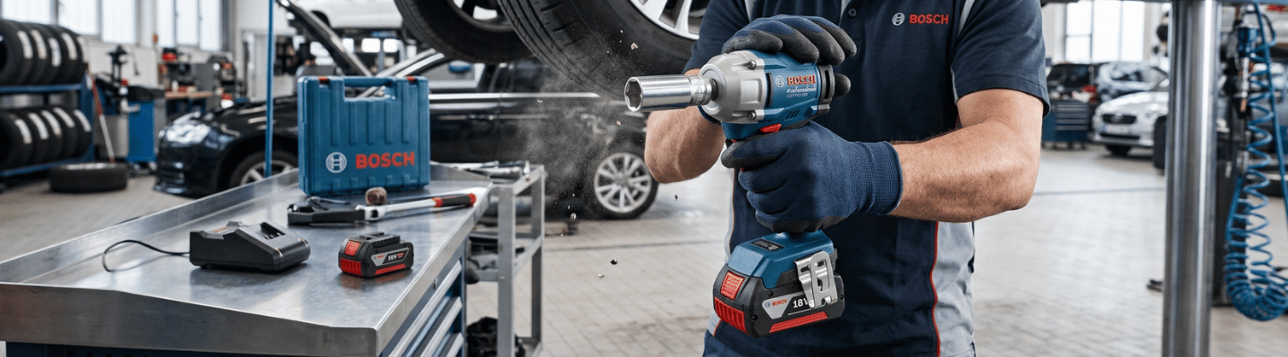 Chave de impacto 1/2Pol. GDS 18V-350 com 2 Baterias e Maleta BOSCH