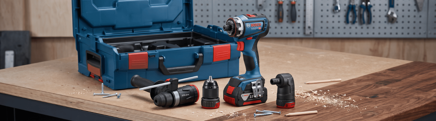 Parafusadeira Furadeira GSR 18V-90 FC 1/2 Pol. 18V Brushless FlexiClick sem Bateria com Maleta BOSCH