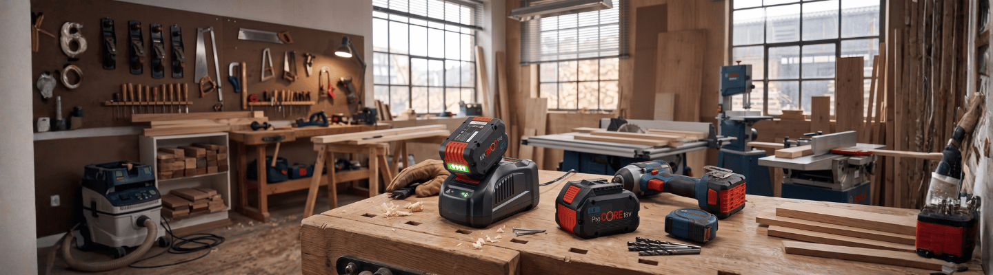 Combo 2 Baterias Procore 18V 8,0Ah + Carregador GAL 1880 CV Bosch