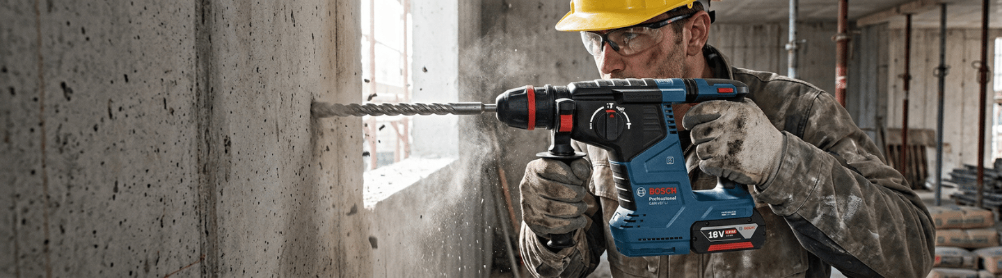 Martelete Perfurador Rompedor Bosch GBH 187-LI 18V Brushless