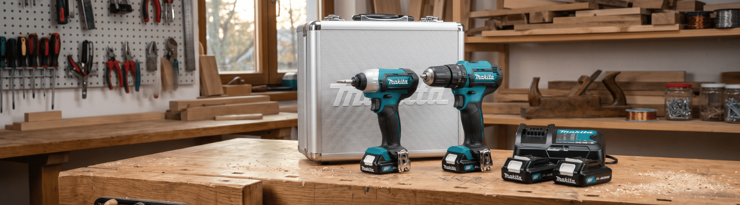 Combo Parafusadeira/Furadeira de Impacto + Parafusadeira de Impacto 12V MAKITA-CLX228SAX