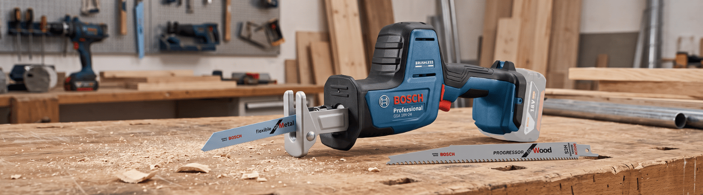 Serra Sabre Bosch GSA 18V-24 Sem Bateria - Cortes Precisos