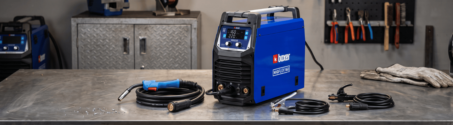 Máquina de Solda Inversora Multiprocesso MigFlex 160A Bivolt Automático - BOXER