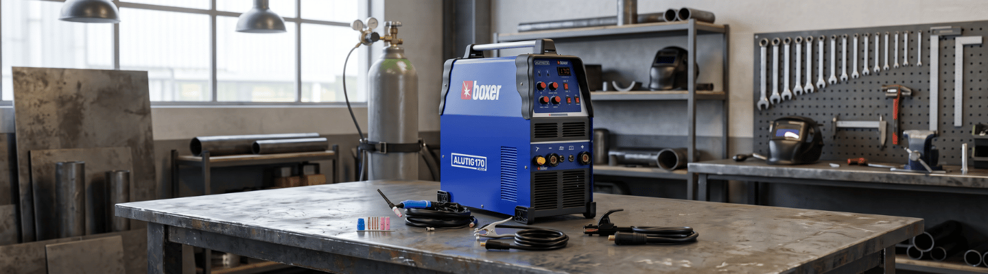 Máquina Inversora de Solda TIG ALUTIG170 AC/DC 170A 220V BOXER