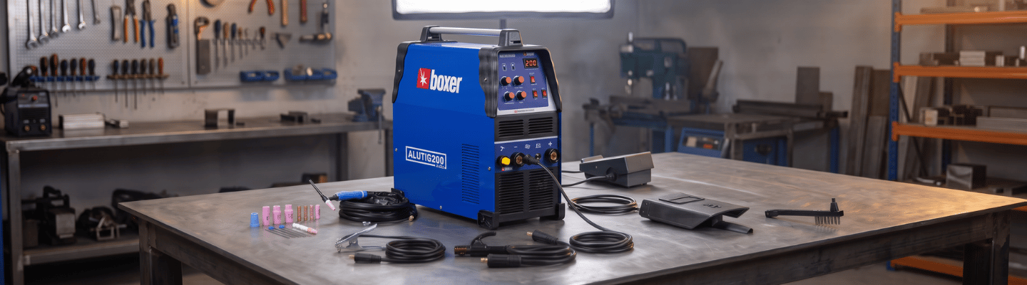Máquina de Solda Inversora TIG AC/DC 200A Bivolt com Pedal BOXER