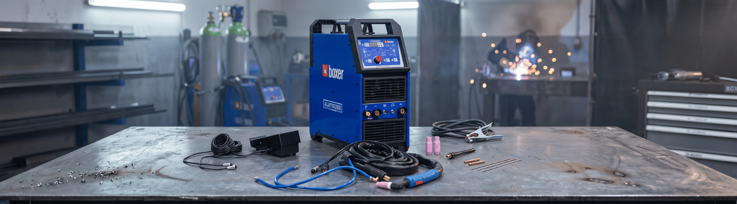Máquina de Solda Inversora MMA/TIG AC/DC ALUTIG280 280A 220V BOXER