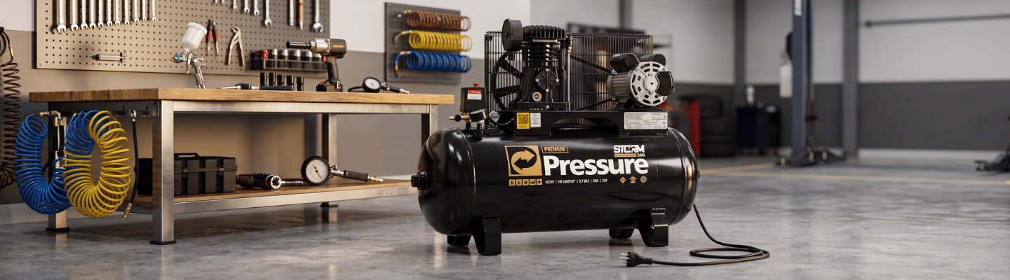 Compressor de Ar Storm 300 Premium 2HP 100L 220V PRESSURE