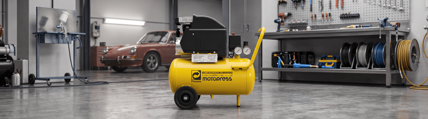 Motocompressor de Ar 8,2 Pés 2HP 24L 116 PSI 220V PRESSURE-MOTOPRESS