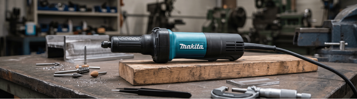Retificadeira 400W 220V com 2 Peças e Pinça 1/4 Pol. MAKITA-GD0600