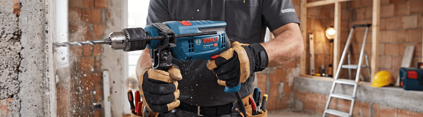 Furadeira de Impacto GSB 13 RE 220V 750W Bosch - Perfuração de Concreto