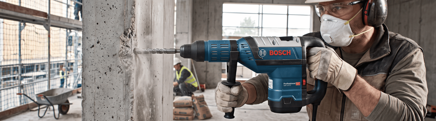 Martelo Perfurador Rompedor GBH-845D 12,5J 1500W 220V Bosch