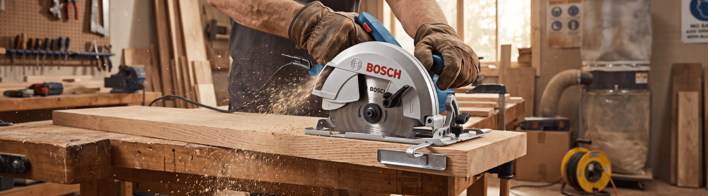 Serra Circular GKS-150 1500W 220V com Disco e Guia Paralelo BOSCH