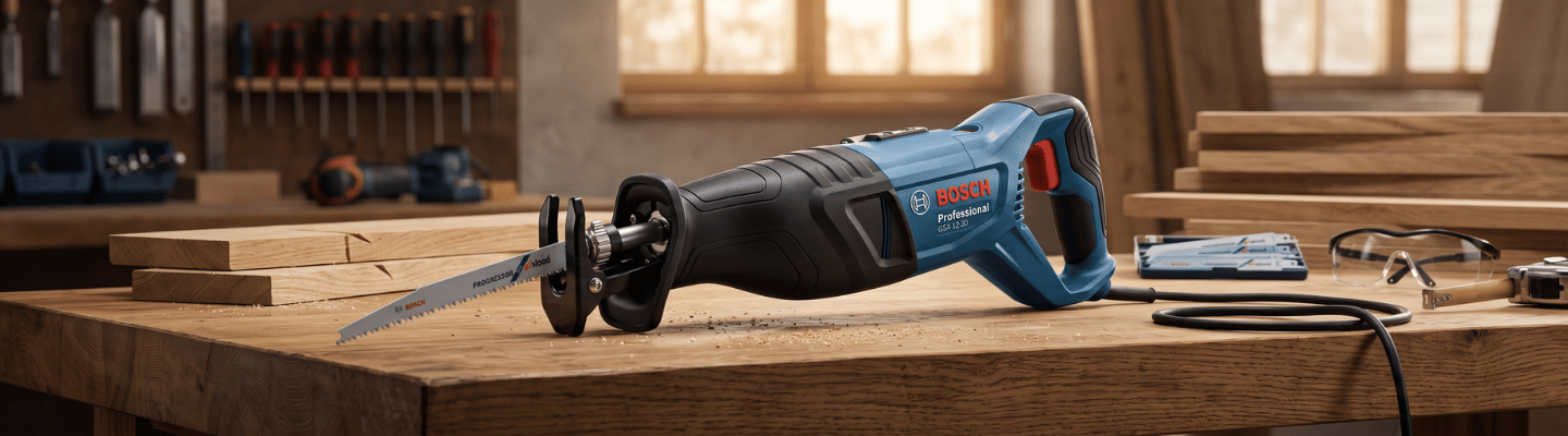 Serra Sabre 1200W 220V GSA 12-30 com 2 Lâminas e Maleta BOSCH