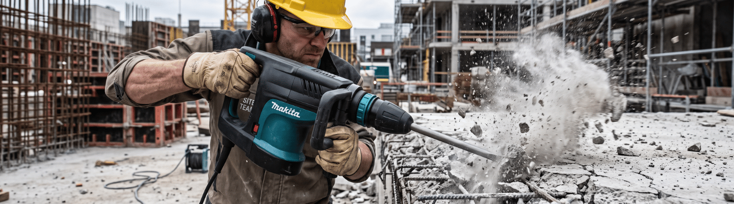 Martelo Rompedor 1510W com Mandril SDSMax 220V MAKITA-HM1203C
