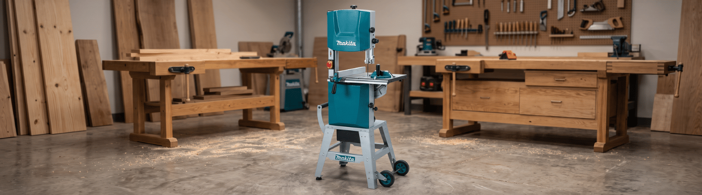 Serra Fita com Bancada Móvel 900W 220V MAKITA-LB1200F