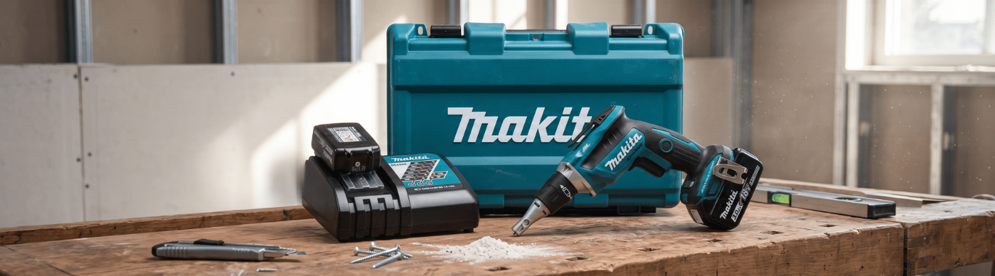Parafusadeira Drywall DFS452RFE 18V Brushless com 2 Baterias Carregador Bivolt e Maleta MAKITA