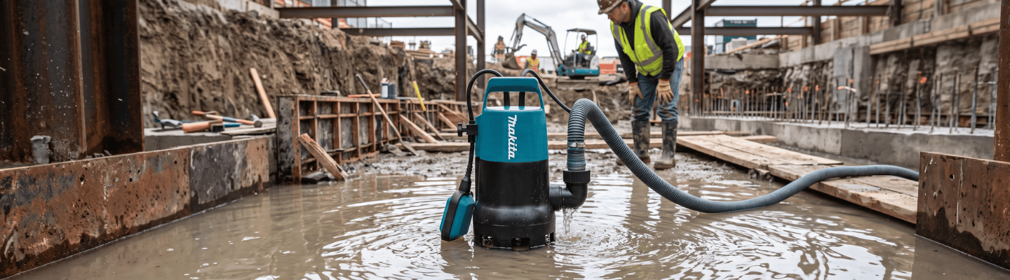 Bomba Submersível Elétrica 400W 220V para Água Suja MAKITA-PF0410