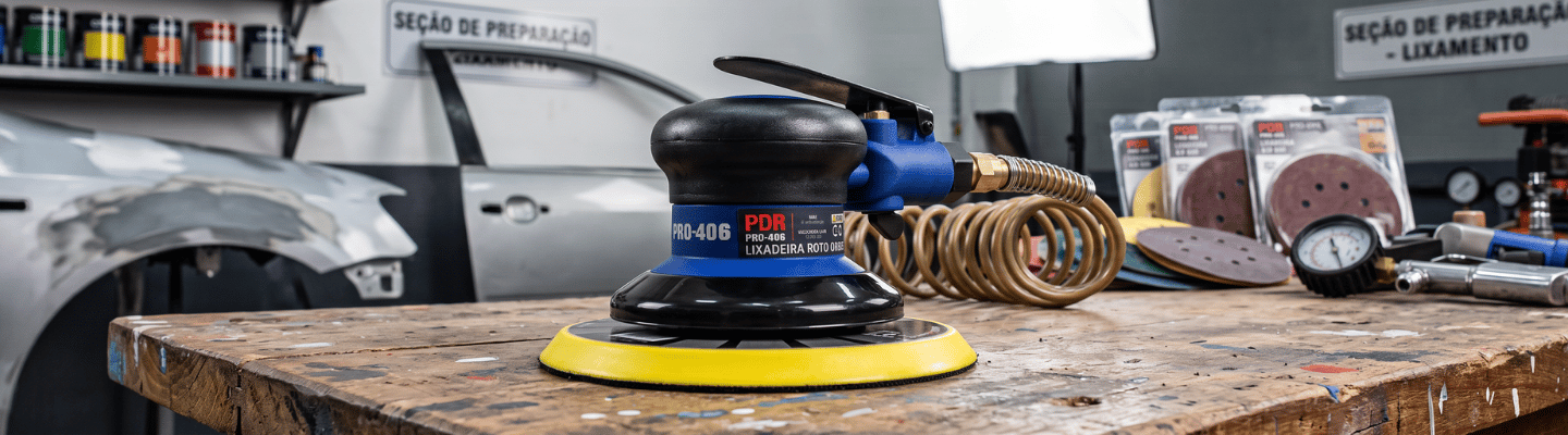 Lixadeira Pneumática Roto Orbital 6 Pol. 90PSI 0,5 HP PDR