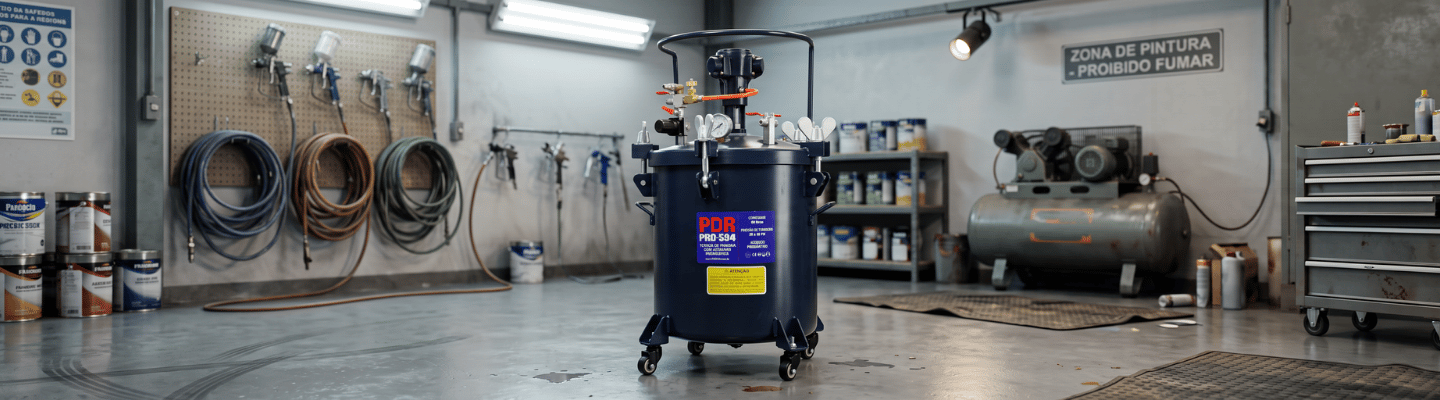 Tanque de Pintura 40 Litros com Agitador Pneumático PDR-PRO-594