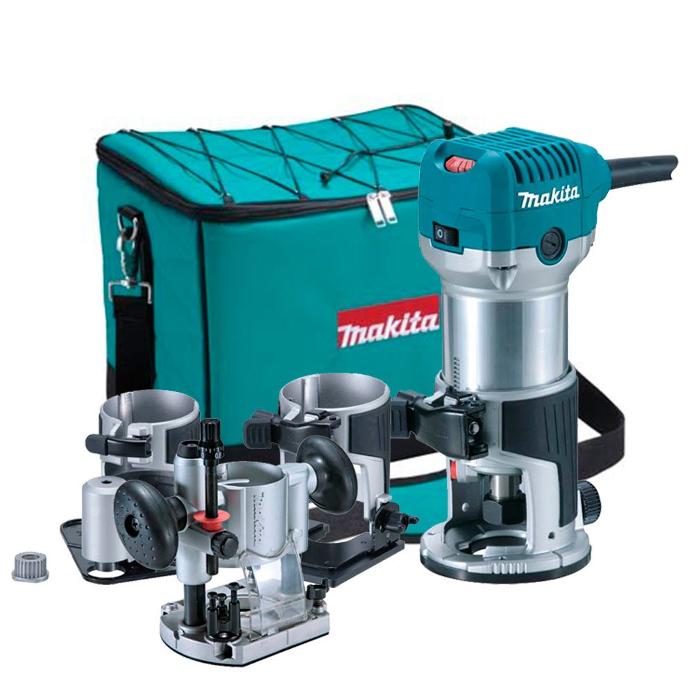 Tupia 6mm 710W 220V RT0700CX3 com Acessórios e Bolsa MAKITA