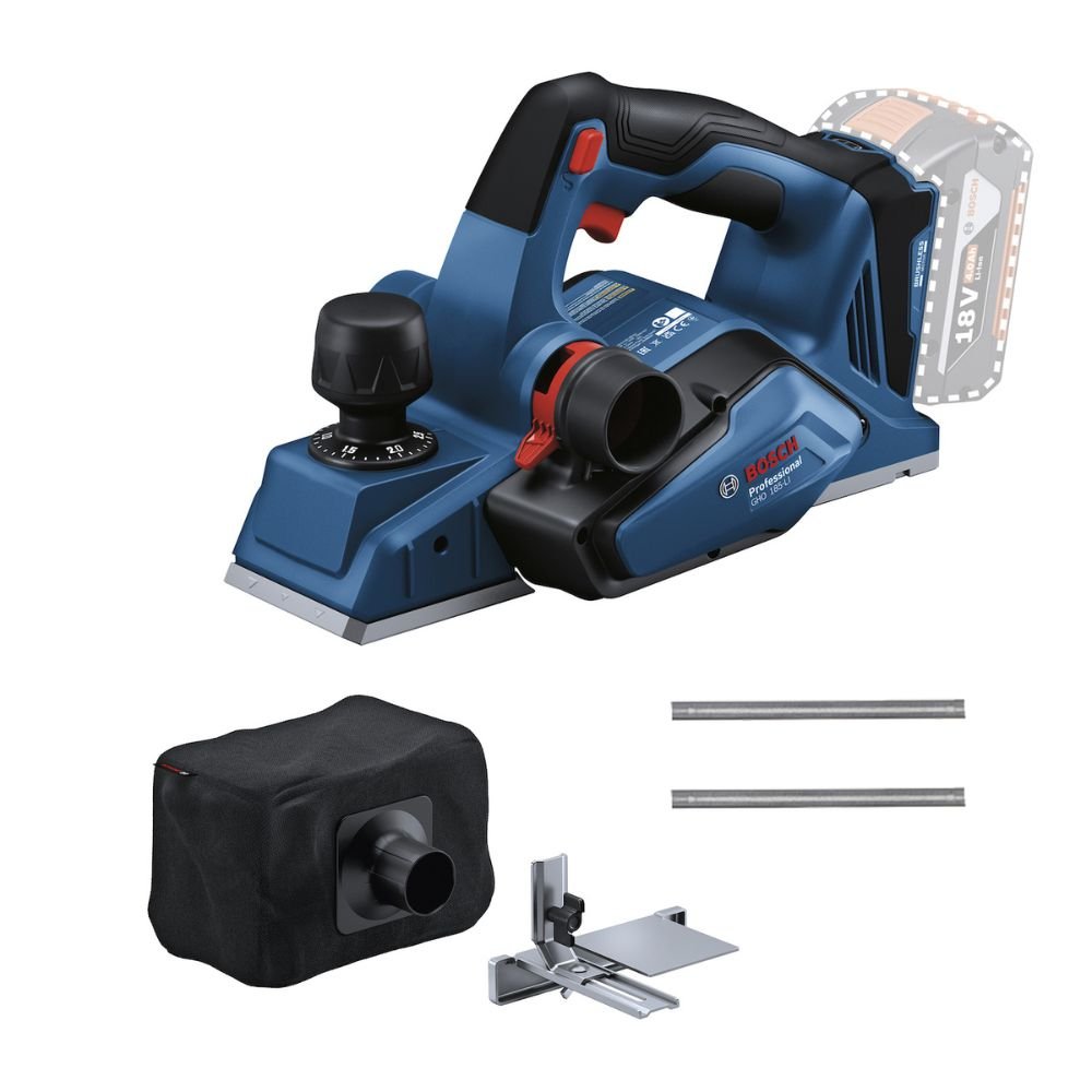 Plaina à Bateria GHO 185-LI Brushless 18V 82mm sem Bateria BOSCH
