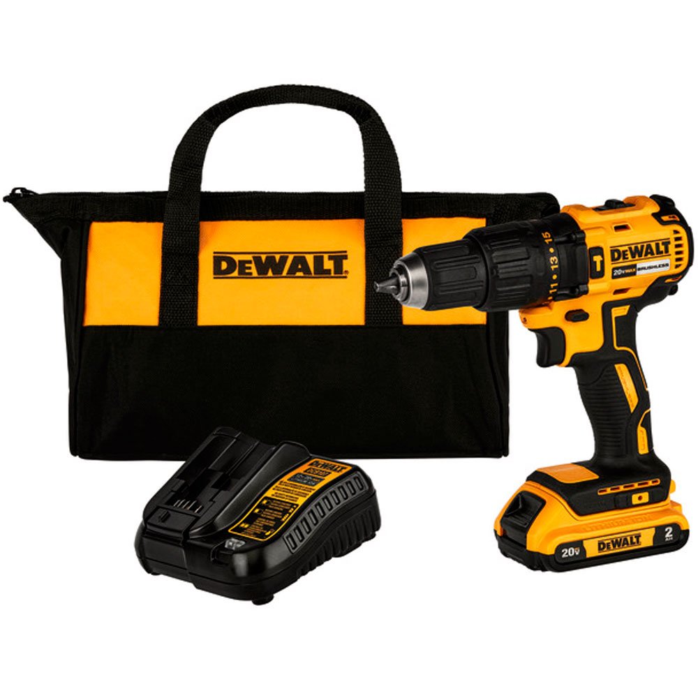 Parafusadeira Furadeira de Impacto DCD7781D1-BR 1/2 Pol. Brushless 20V com Bateria, Carregador Bivolt e Bolsa DEWALT