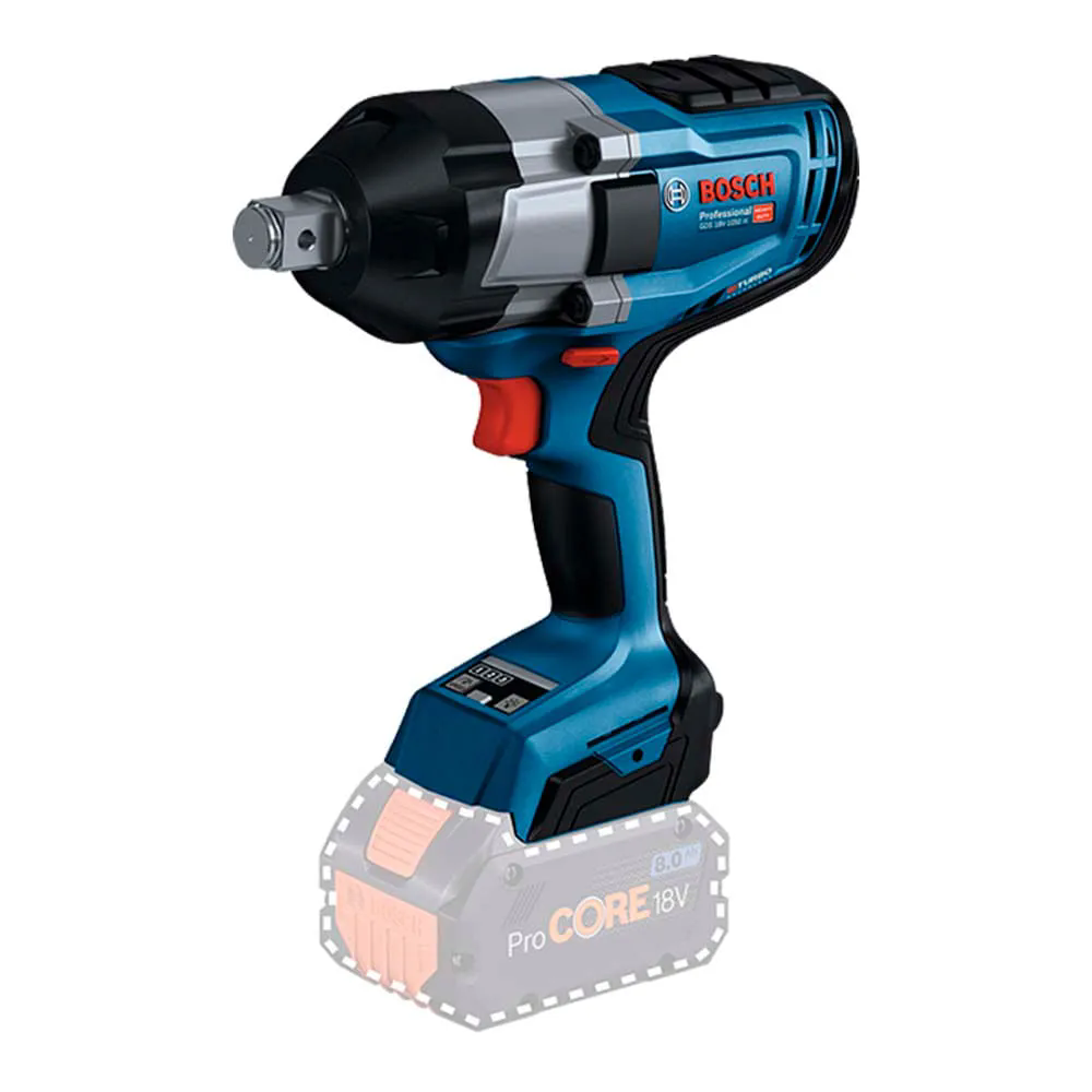 Chave de Impacto GDS 18V-1050 H SB 3/4 Pol. 18V Brushless 1050Nm sem Bateria e Carregador BOSCH