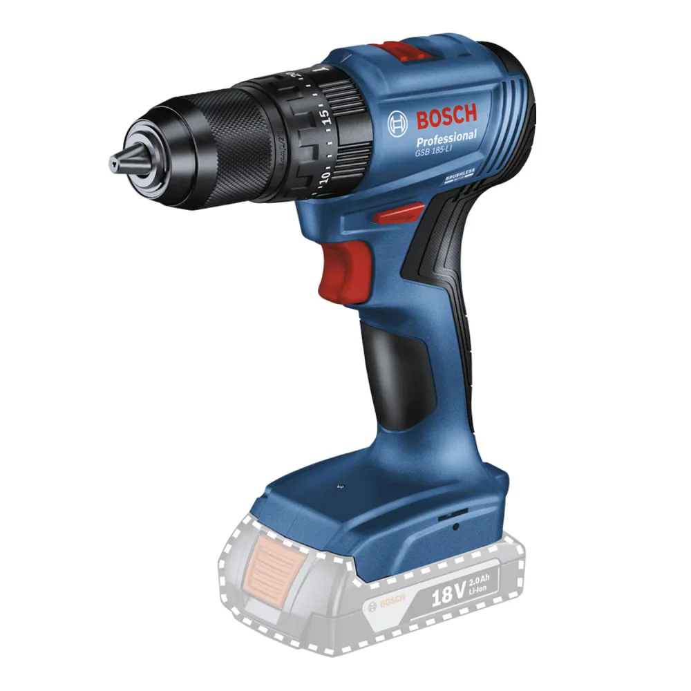 Parafusadeira Furadeira GSB 185-LI 1/2 Pol. 18V Brushless sem Bateria e Carregador BOSCH