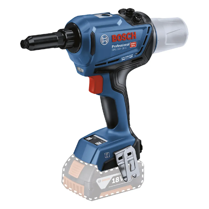 Rebitador GRG 18V-16C 18V Brushless sem Bateria e Carregador BOSCH