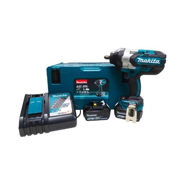 Chave de Impacto DTW1002RTJ 1/2 Pol. 18V Brushless com 2 Baterias, Carregador Bivolt e Maleta MAKITA