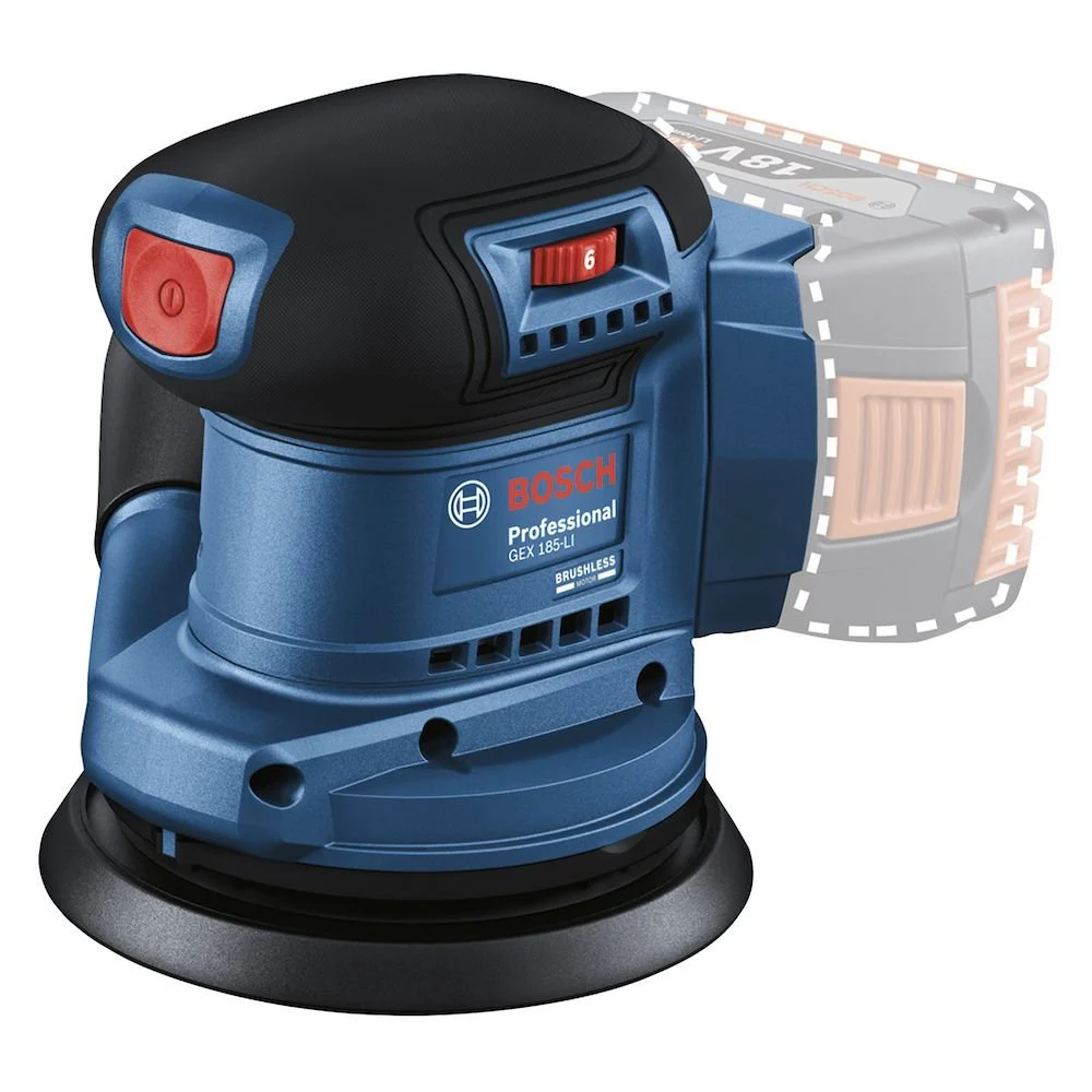 Lixadeira Roto-Orbital GEX 185-LI 125mm 18V Brushless sem Bateria e Carregador BOSCH