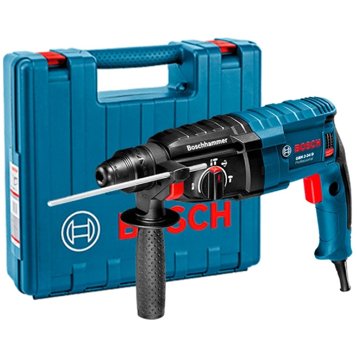 Martelete Perfurador Rompedor GBH 2-24 D SDS Plus 2,7J 820W 110V com Maleta BOSCH