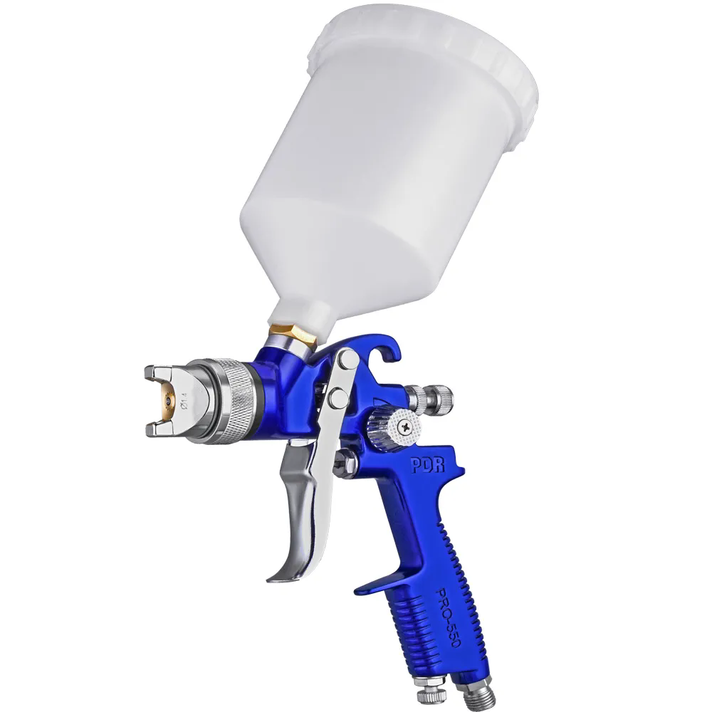 Pistola de Pintura HVLP PRO-550 Gravidade Bico 1,4mm Copo 600ml PDR