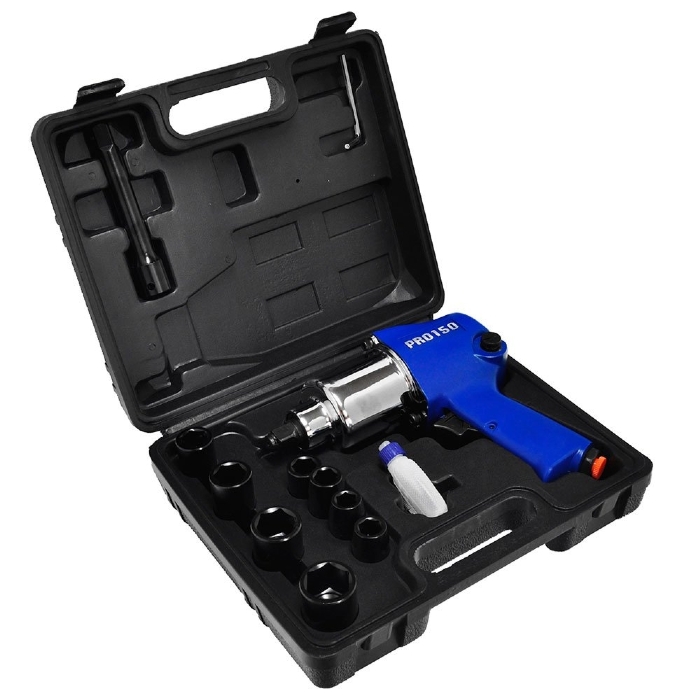 Kit Chave de Impacto Pneumática 1/2 Pol. 68kgfm PDR-PRO-150K