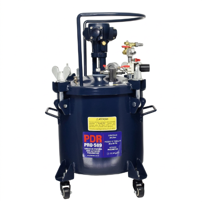 Tanque de Pintura PRO-584 20 Litros com Agitador Manual PDR