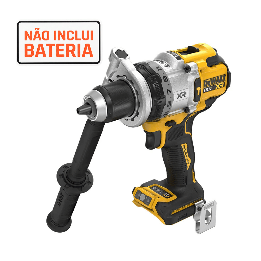 Parafusadeira/Furadeira de Impacto DCD1007B-B3 1/2 Pol. 20V Max XR Brushless sem Bateria e Carregador DEWALT