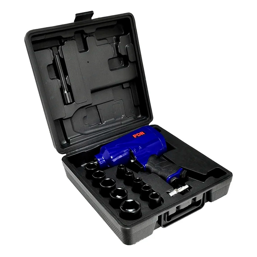 Chave de Impacto Pneumática PRO-134K 1/2 Pol. 36 Kgfm 90 PSI com Maleta e Acessórios PDR