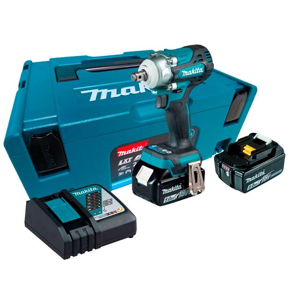 Chave de Impacto DTW300RTJ 1/2 Pol. 18V 330Nm com 2 Baterias, Carregador e Maleta MAKITA
