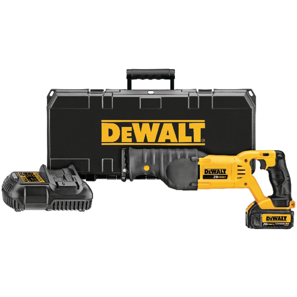 Serra Sabre DCS380 20V MAX com Bateria 4,0Ah, Carregador e Maleta DEWALT