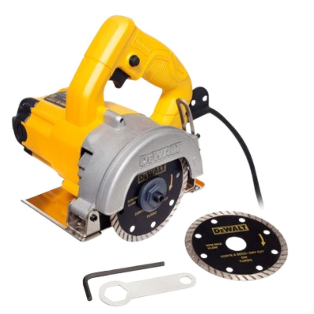 Serra Mármore DW862W 125mm 1400W 220V com Kit Refrigeração DEWALT