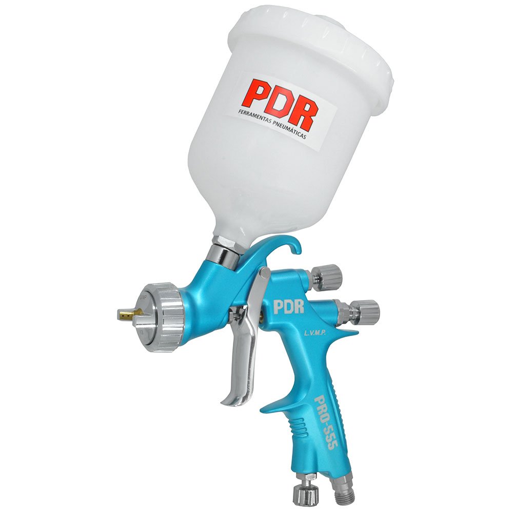 Pistola de Pintura por Gravidade LVMP PRO-555 com Copo 600ml e Bico 1,3mm PDR