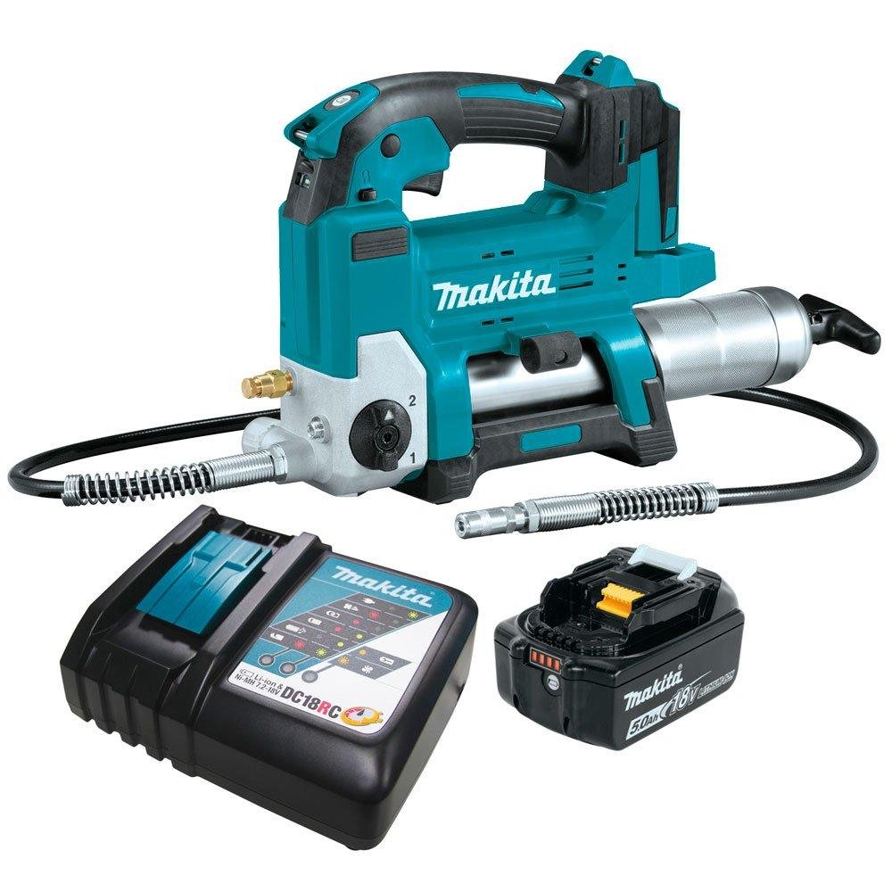 Aplicador de Graxa DGP180RTB 18V 10.000 PSI 450ml com Bateria e Carregador Bivolt MAKITA