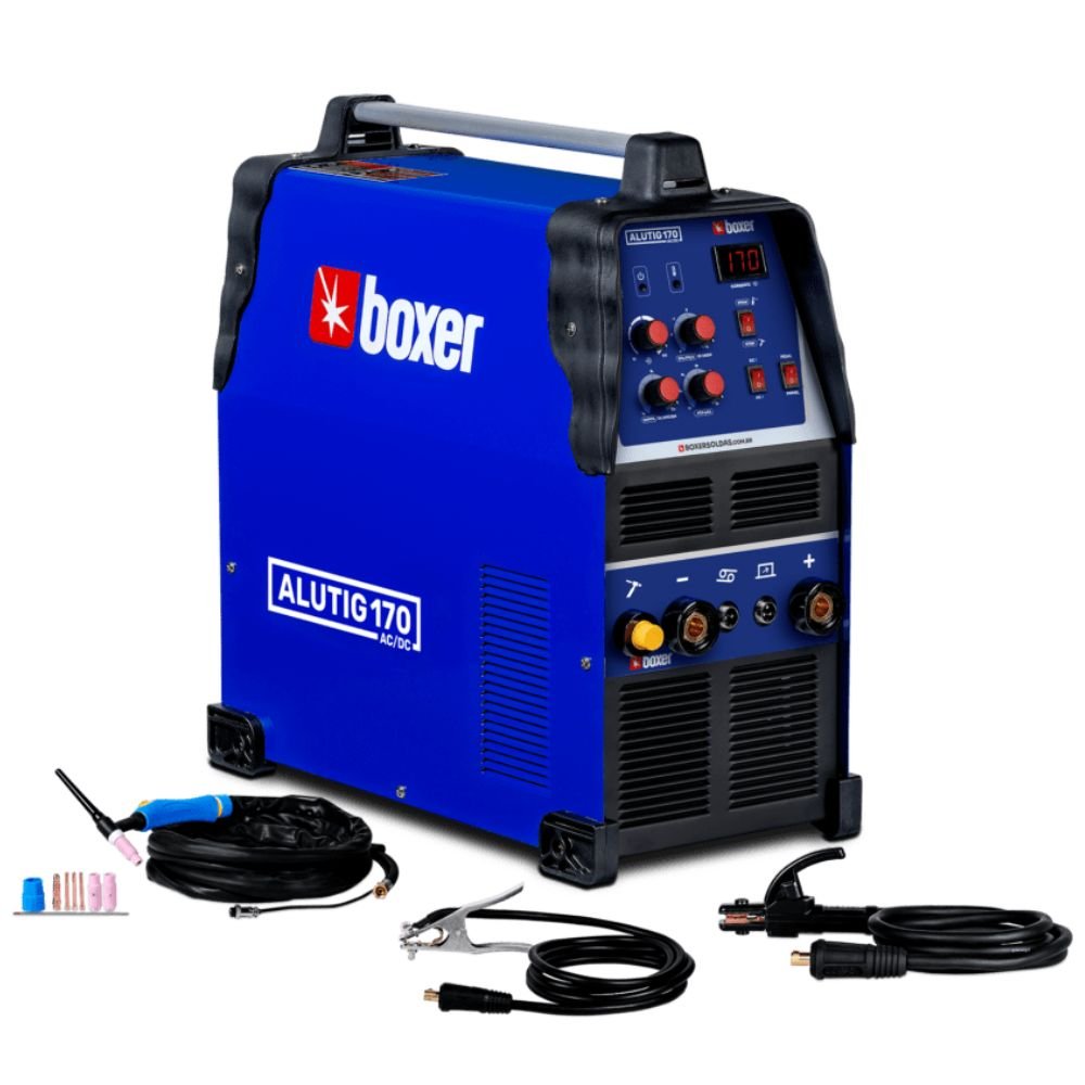 Máquina de Solda Inversora TIG/MMA ALUTIG 170 AC/DC 170A 220V BOXER
