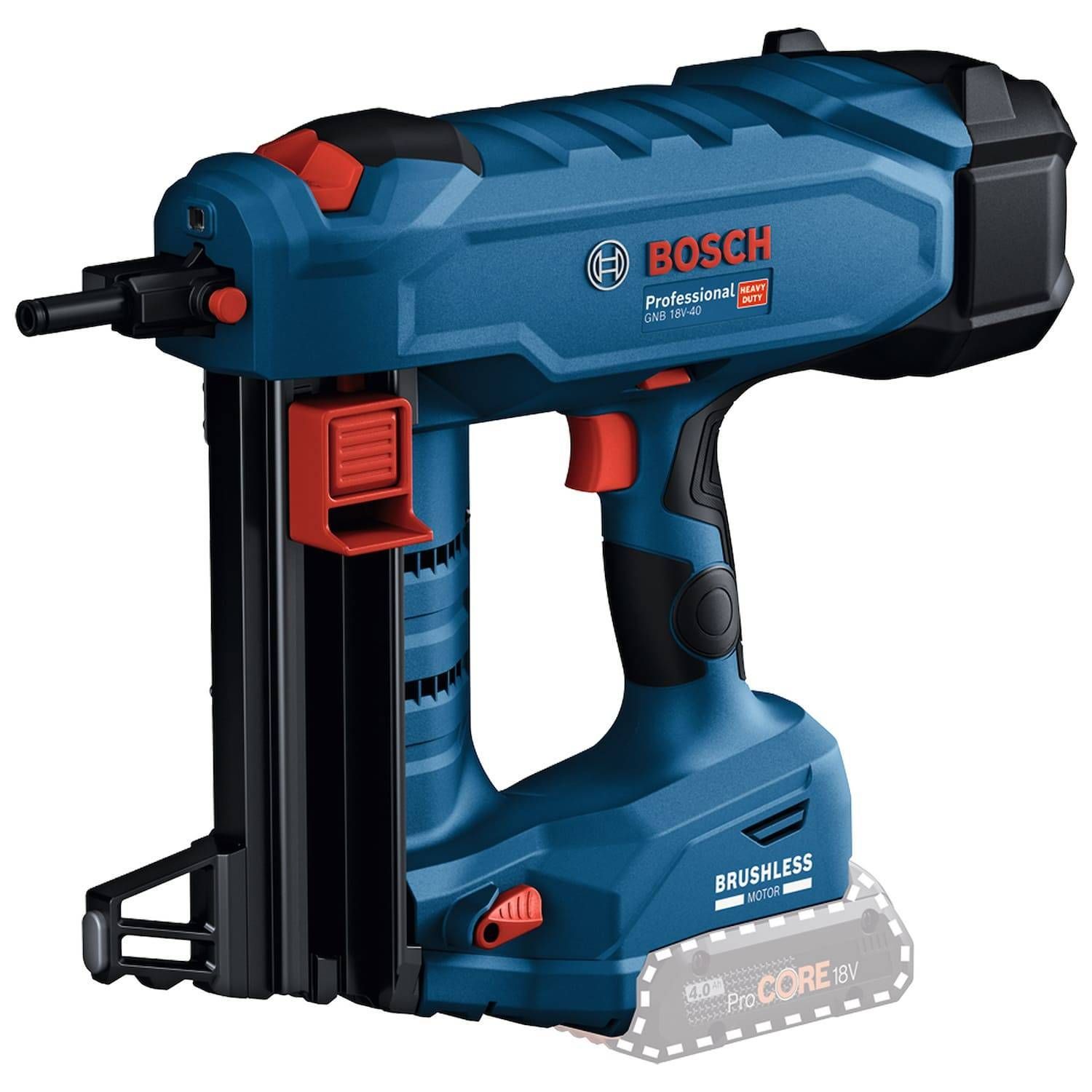 Pinador de Concreto GNB 18V-40 18V Brushless sem Bateria com Maleta BOSCH