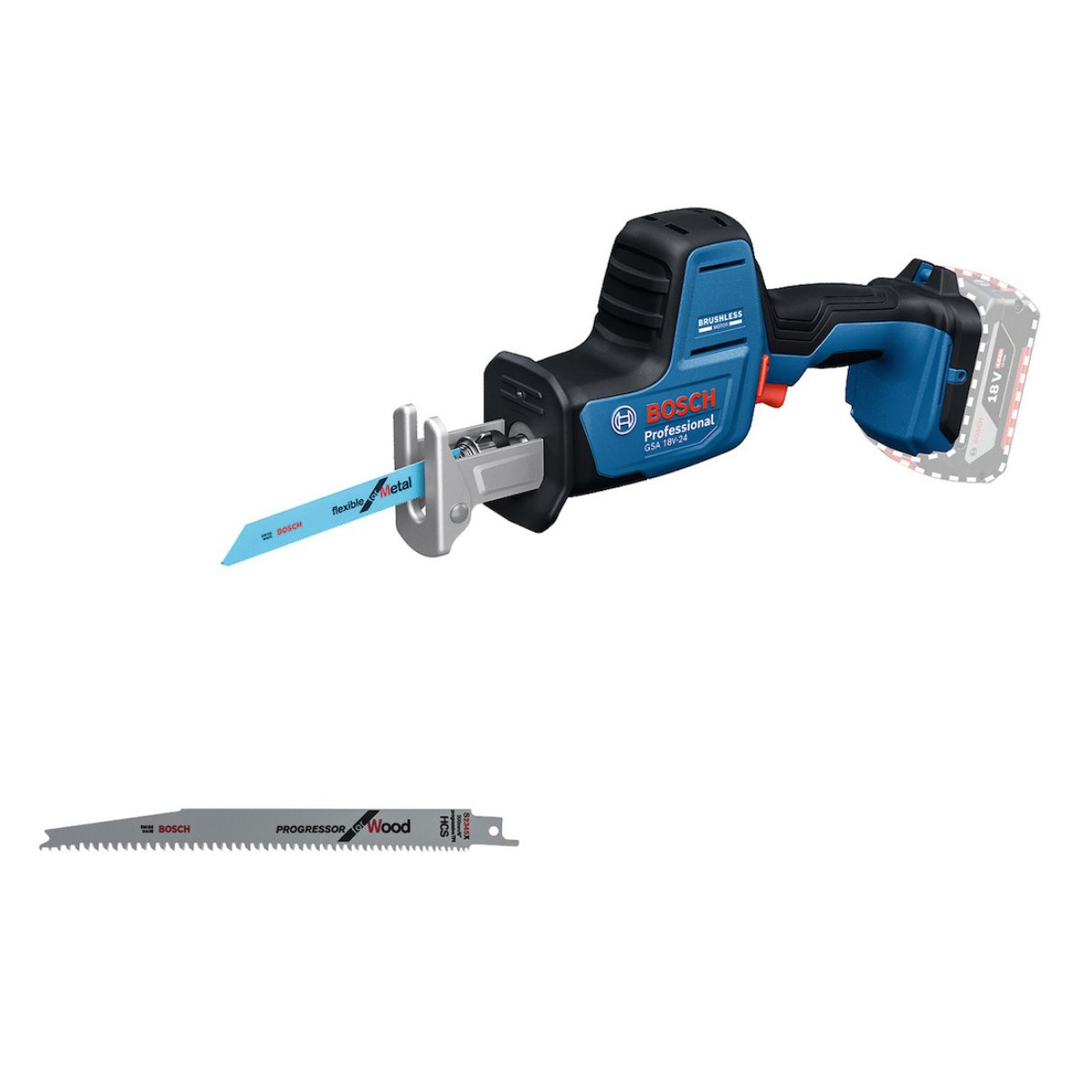 Serra Sabre GSA 18V-24 18V Brushless sem Bateria BOSCH