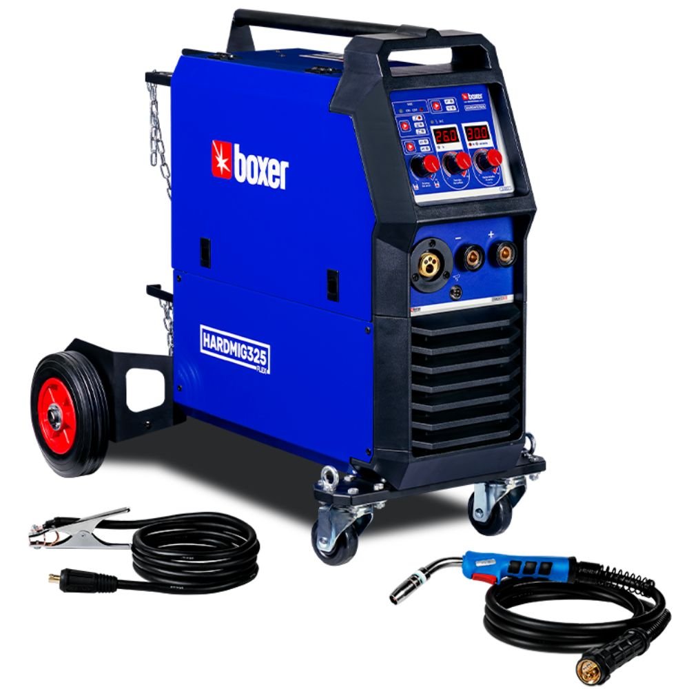 Máquina de Solda Inversora Multiprocesso Hardmig 325 Flex MIG/TIG/MMA 300A 380V Trifásica BOXER