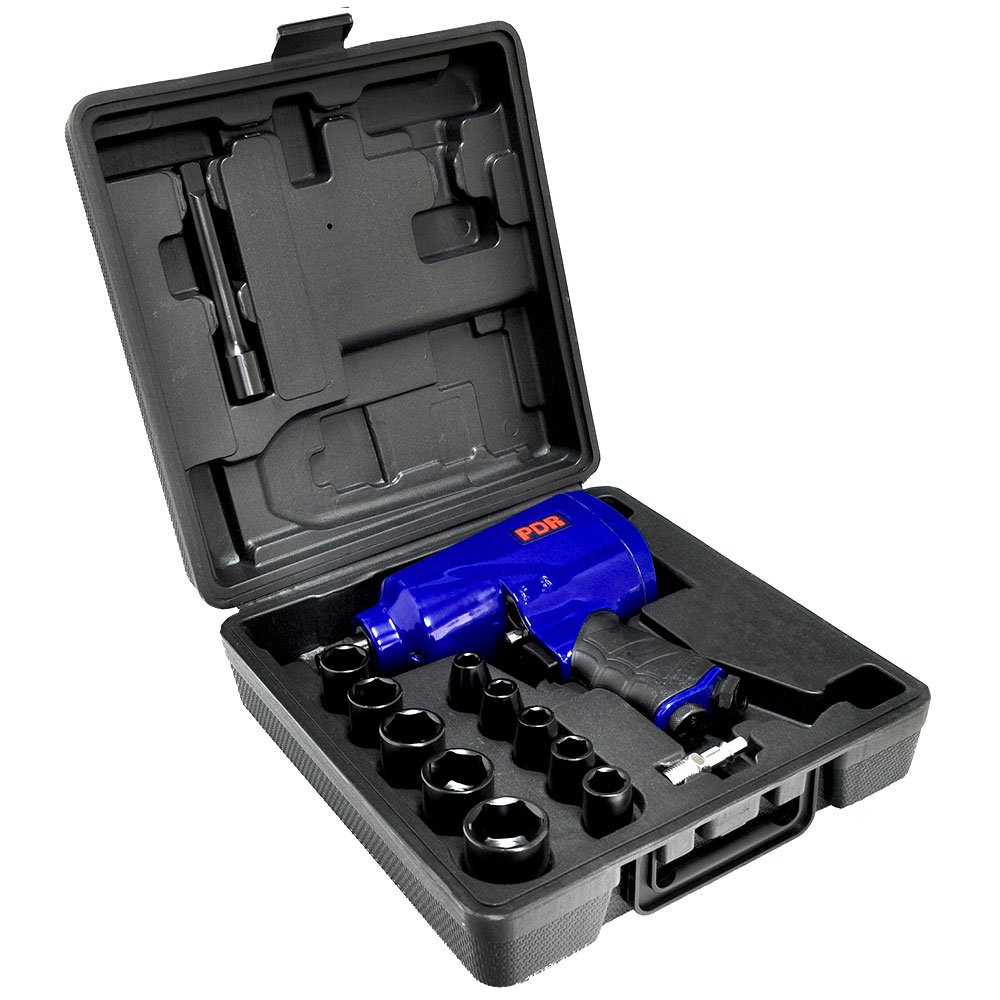 Chave de Impacto Pneumática PRO-134K 1/2 Pol. 36 Kgfm 90 PSI com Maleta e Acessórios PDR