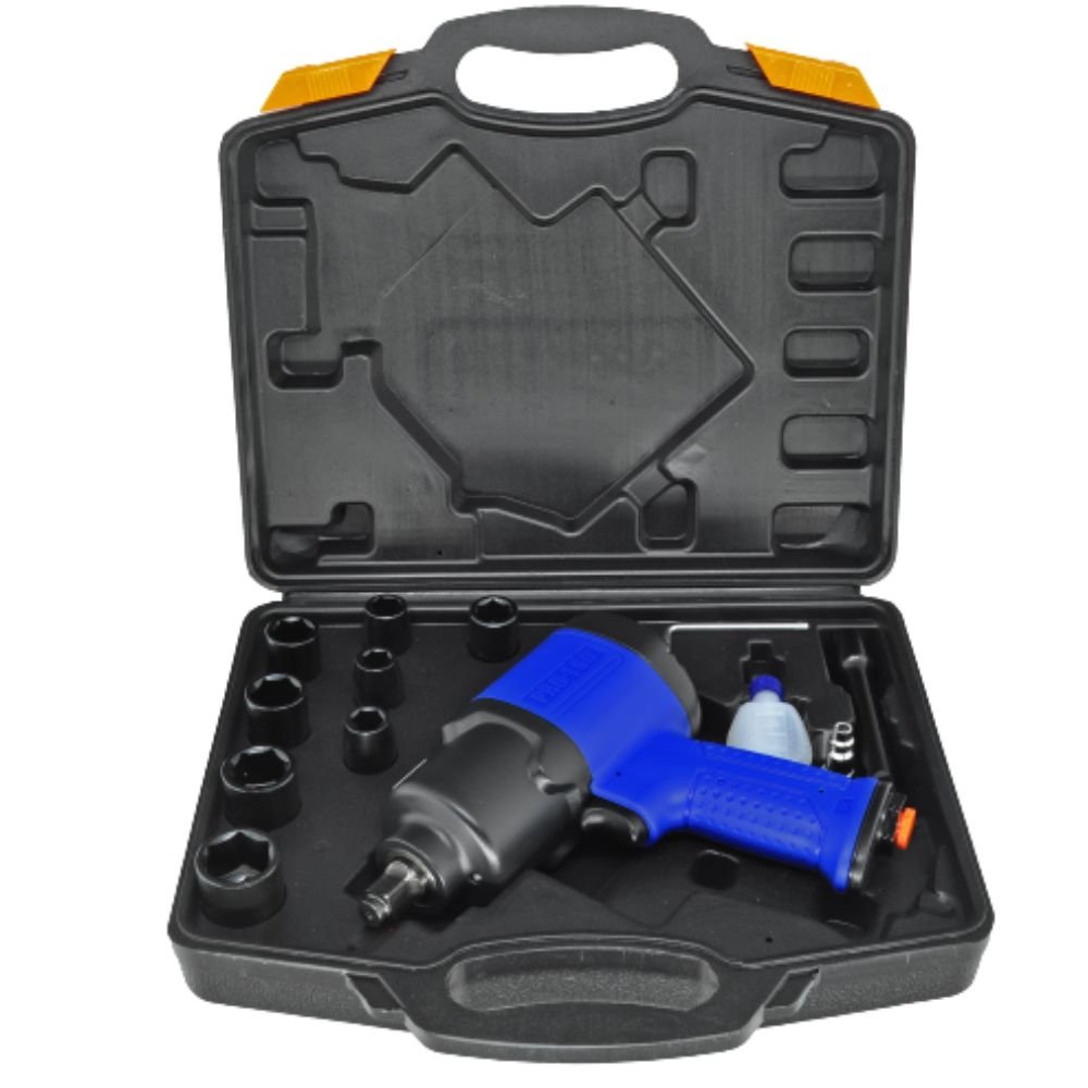 Chave de Impacto Pneumática PRO-160K 1/2 Pol. 74 Kgfm 90 PSI com Maleta e Acessórios PDR